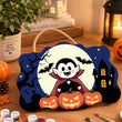 Cute Dracula Graveyard Halloween Door Decor