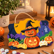 Cute Pumpkin Halloween Door Hanger Paint by Number Kit
