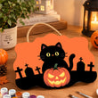 Cute Black Cat Halloween Door Decor Paint by Number