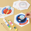 Hexagon Space Badge DIY Mini Paint by Number Kit