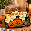 Carved Pumpkins Halloween Door Hanger Paint by Number Kit