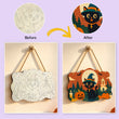 Cute Witch Cat Halloween Door Decor