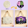 Frankenstein Graveyard Halloween Door Decor