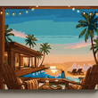 Sunset Poolside Escape