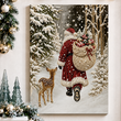 Snowy Morning Santa Claus Diamond Art Kit