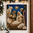 Starry Night Nativity Christmas Diamond Art Kit