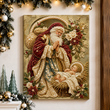 Santa Claus & Baby Jesus Christmas Diamond Art Kit