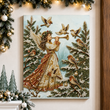 Angel in the Winter Forest Diamond Art Kit