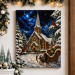 Christmas Eve Sleigh in the Snow Diamond Art Kit