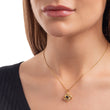 Closer model photo lucky four leaf projection necklace