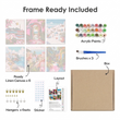 Set of 6 Mini Paint-by-Number Canvases (Set of 6)