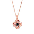 Rose Gold lucky four leaf photo necklace