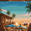 Sunset Poolside Escape