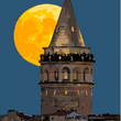 Galata Tower Moonlight