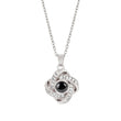Silver lucky four leaf photo necklace