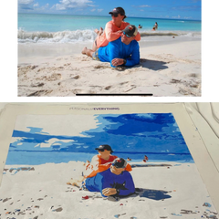 Turn your photo into paint by numbers custom