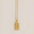 Birth Month Flower Necklace 18K