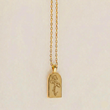Birth Month Flower Necklace 18K