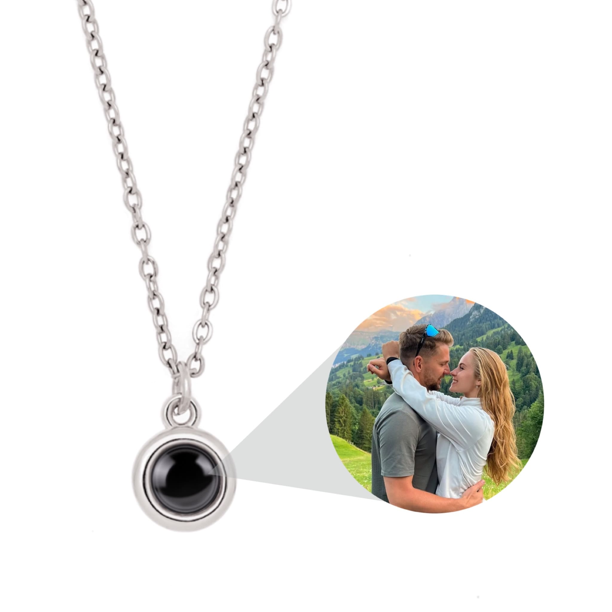Necklace with Picture Inside - Projection Necklace