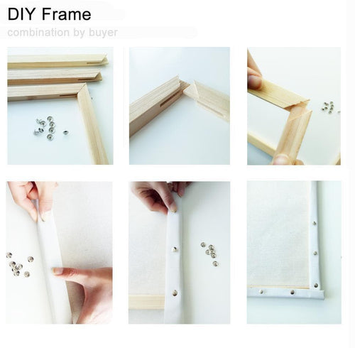 Set of Wooden Stretchers for Paint by Numbers canvas